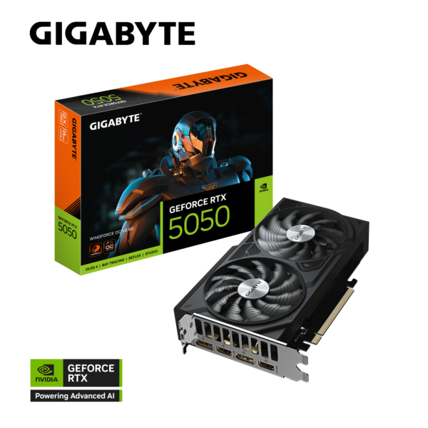 GeForce RTX™ 5050 WINDFORCE OC V2 8G_02 GIGABYTE RTX 5050 WINDFORCE OC V2 8G